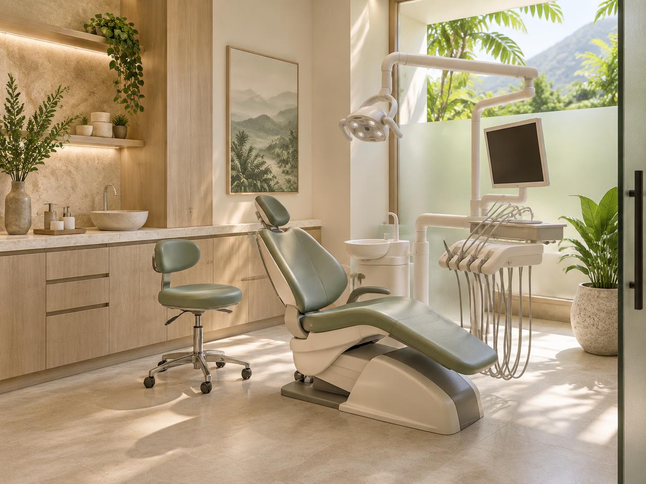 Consultorio contemporáneo preparado para atención dental